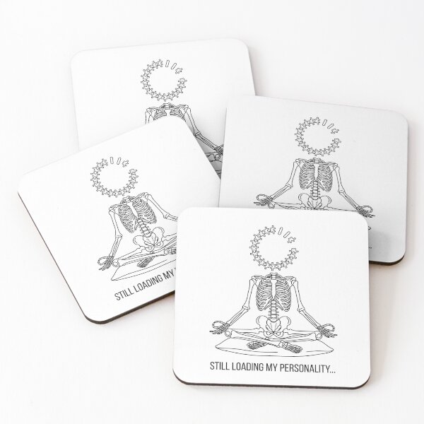 Item preview, Still Loading My Personality Meditation Skeleton designed and sold by BeaBuzz.