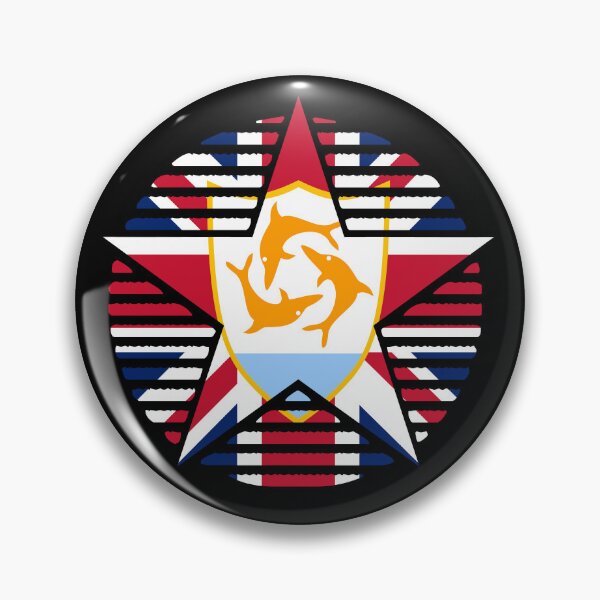 Item preview, Retro Anguilla Flag Star AI designed and sold by shitpostee.