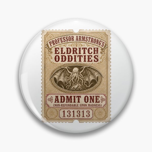 Item preview, Lovecraft Eldritch Oddities Admit One Ticket designed and sold by Fenay Designs.