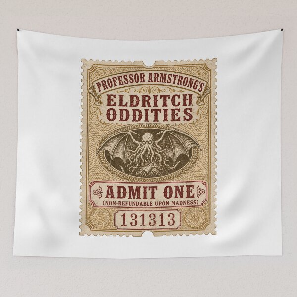 Item preview, Lovecraft Eldritch Oddities Admit One Ticket designed and sold by Fenay Designs.