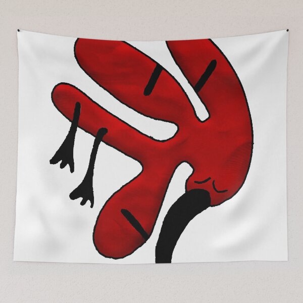 Item preview, Red Abstract Long Beak Bird designed and sold by Ontologrift.