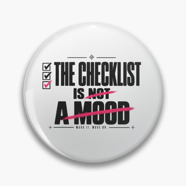 Item preview, THE CHECKLIST IS NOT A MOOD, Productivity Streetwear Tee designed and sold by PhylonBoxx.
