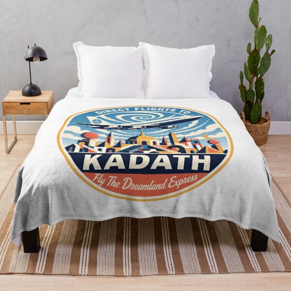 Item preview, Lovecraft Direct Flights to Kadath Travel Badge designed and sold by Fenay Designs.