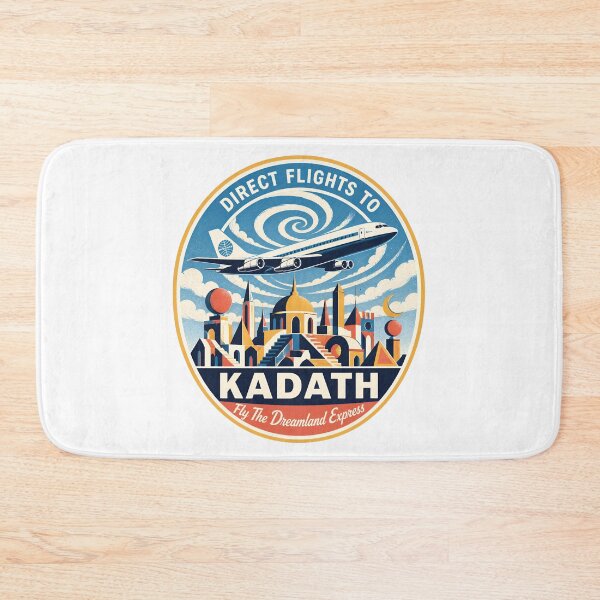Item preview, Lovecraft Direct Flights to Kadath Travel Badge designed and sold by Fenay Designs.