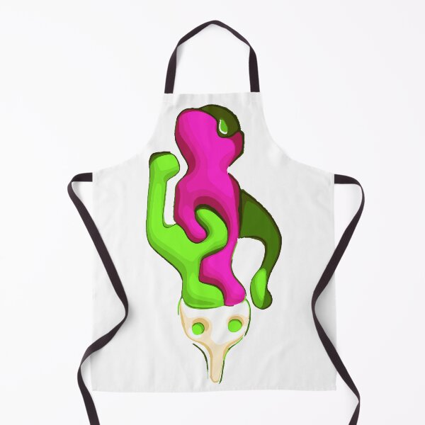 Item preview, Pink Green Abstract Skull Mask designed and sold by Ontologrift.