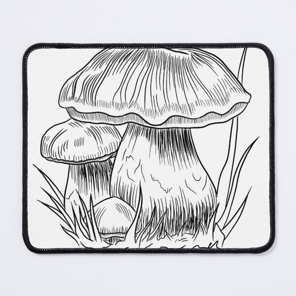Item preview, Porcini Mushroom – Detailed Botanical Line Art designed and sold by SaskiaFranken.