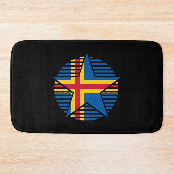 Item preview, Retro Åland Islands Flag Star AX designed and sold by shitpostee.