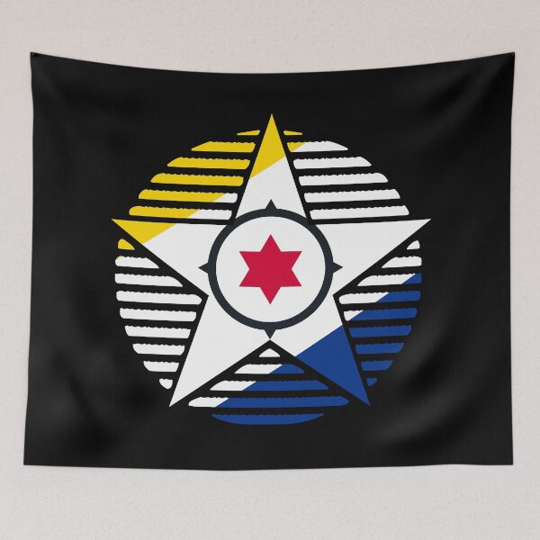 Item preview, Retro Caribbean Netherlands Flag Star BQ designed and sold by shitpostee.