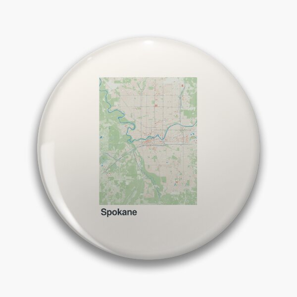 Item preview, Spokane Minimalistic Map Art designed and sold by MapsNerd.