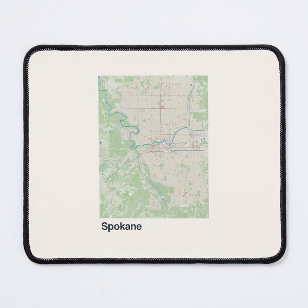 Item preview, Spokane Minimalistic Map Art designed and sold by MapsNerd.