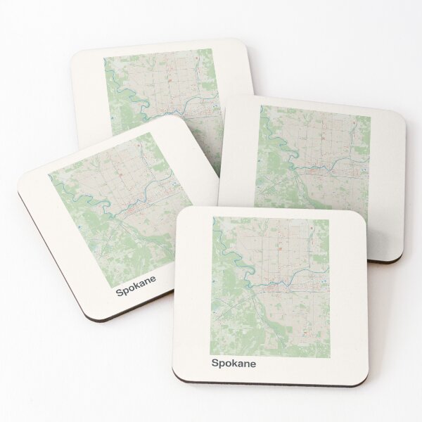 Item preview, Spokane Minimalistic Map Art designed and sold by MapsNerd.