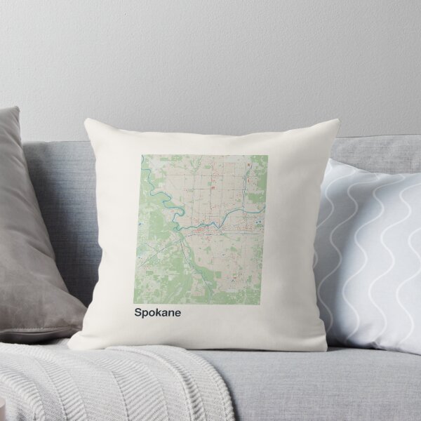 Item preview, Spokane Minimalistic Map Art designed and sold by MapsNerd.