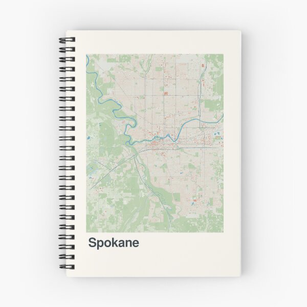 Item preview, Spokane Minimalistic Map Art designed and sold by MapsNerd.