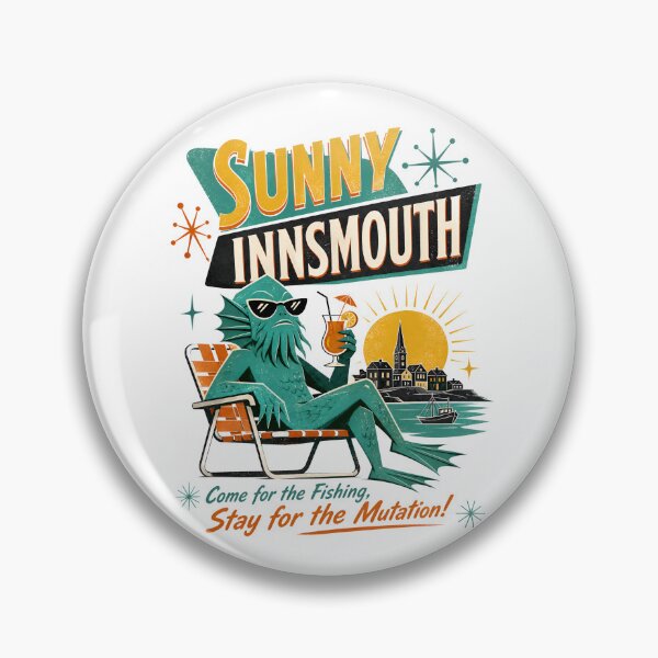 Item preview, Lovecraft Sunny Innsmouth Mutation Vacation designed and sold by Fenay Designs.