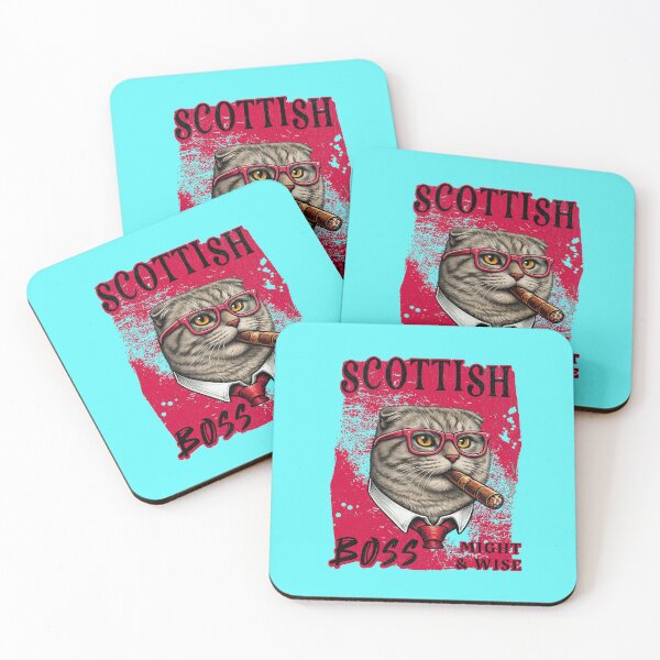 Item preview, Scottish Fold Cigar Mafia Boss - Might & Wise designed and sold by PixelsPaws.