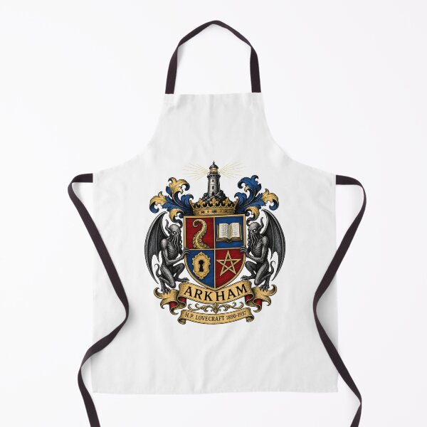 Item preview, Lovecraft Arkham Heraldic Crest with Cthulhu designed and sold by Fenay Designs.