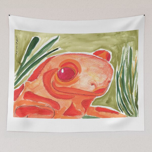 Item preview, Orange-Red Fire Salamander designed and sold by Anke‘s Bazaar.