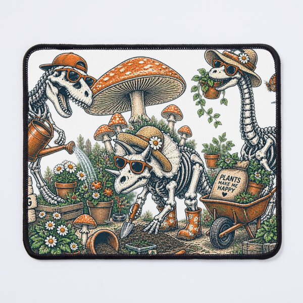Item preview, Extinct Gardening Club Funny Dinosaur Skeleton Garden designed and sold by zhivago1980.