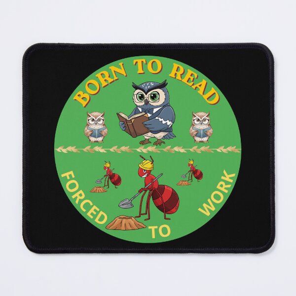 Item preview, Born To Read Forced To Work Funny Bookworm Reading Enthusiasts designed and sold by zebek-design.