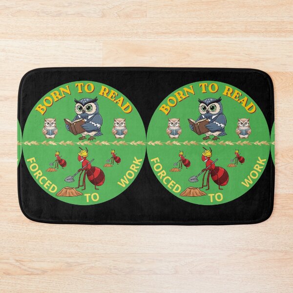 Item preview, Born To Read Forced To Work Funny Bookworm Reading Enthusiasts designed and sold by zebek-design.