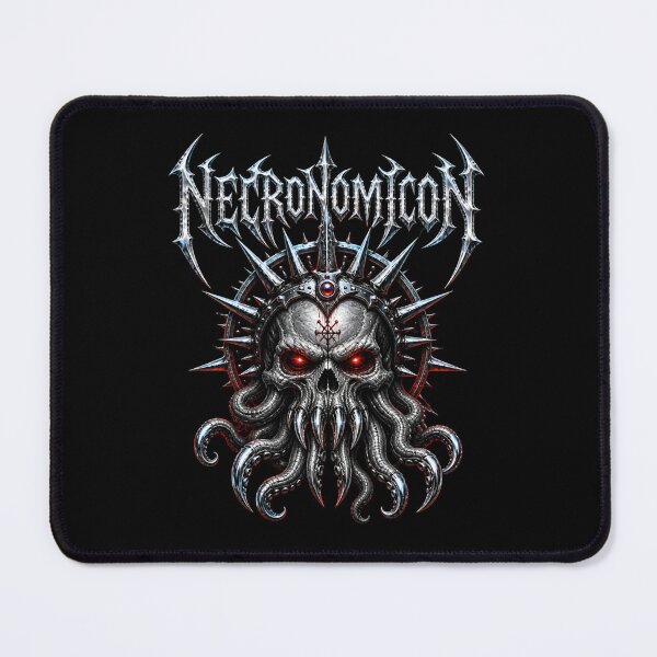 Artikelvorschau, Lovecraft Necronomicon Chrome Cthulhu Schädel entworfen und verkauft von Fenay Designs.