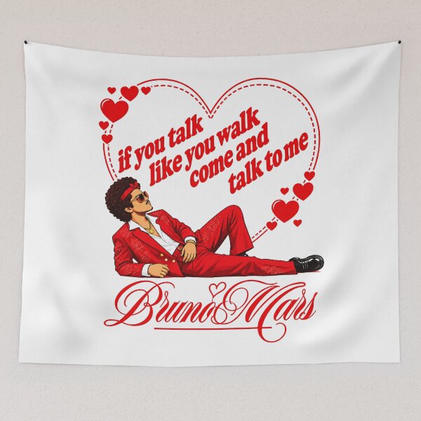 Item preview, Bruno Mars If You Talk Like You Walk Come Red Suit designed and sold by gernays.