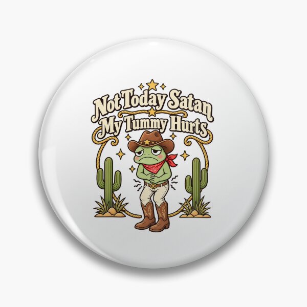 Item preview, Funny Not Today Satan My Tummy Hurts Frog Art designed and sold by elderberry.