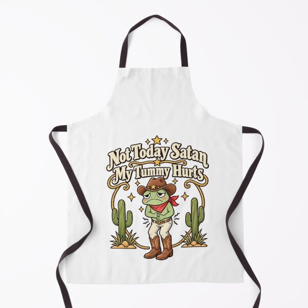 Item preview, Funny Not Today Satan My Tummy Hurts Frog Art designed and sold by elderberry.