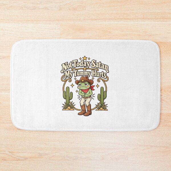 Item preview, Funny Not Today Satan My Tummy Hurts Frog Art designed and sold by elderberry.