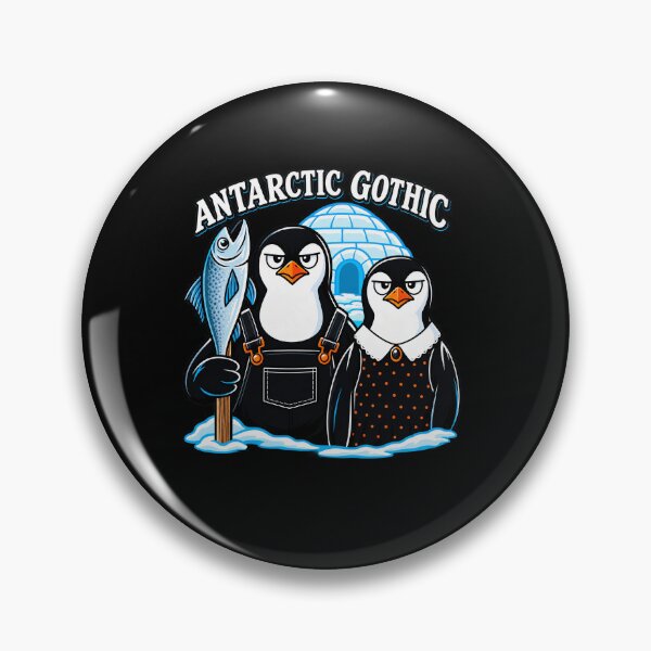 Item preview, Antarctic Gothic Penguin Humor designed and sold by elderberry.