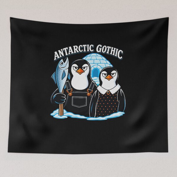 Item preview, Antarctic Gothic Penguin Humor designed and sold by elderberry.
