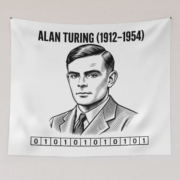 Item preview, Alan Turing Computing Pioneer Blueprint Engraving designed and sold by Art&Fun.
