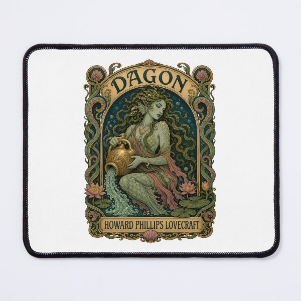 Item preview, Lovecraft Dagon Art Nouveau Sea Goddess designed and sold by Fenay Designs.