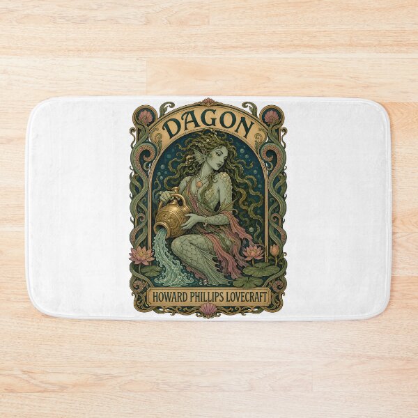 Artikelvorschau, Lovecraft Dagon Jugendstil Meeresgöttin entworfen und verkauft von Fenay Designs.