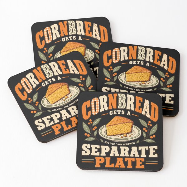 Item preview, CORNBREAD GETS A SEPARATE PLATE, Thanksgiving Tee designed and sold by PhylonBoxx.