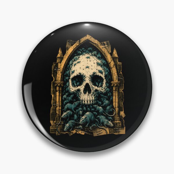 Item preview, Lovecraft Rats Form a Skull in a Gothic Arch designed and sold by Fenay Designs.