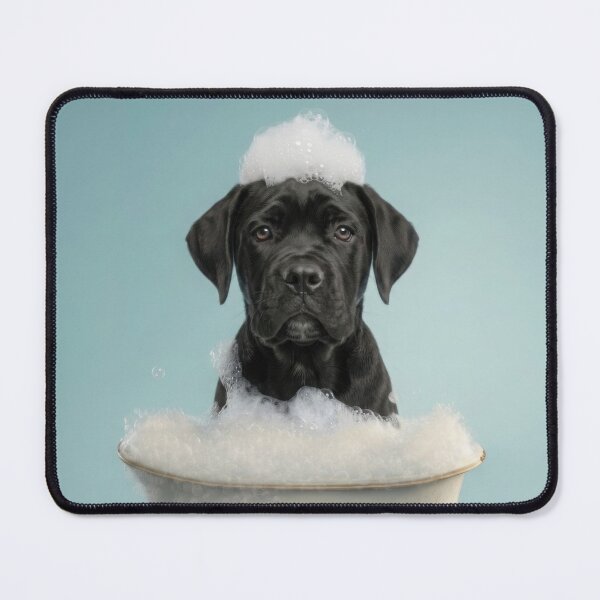 Item preview, Baby Cane Corso Bubble Bath Cute Nursery Bathroom Wall Art designed and sold by LazyOwlStore.