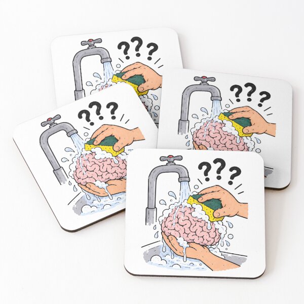 Item preview, Funny Brain Wash Mental Health Humor designed and sold by MonkiFlipp.