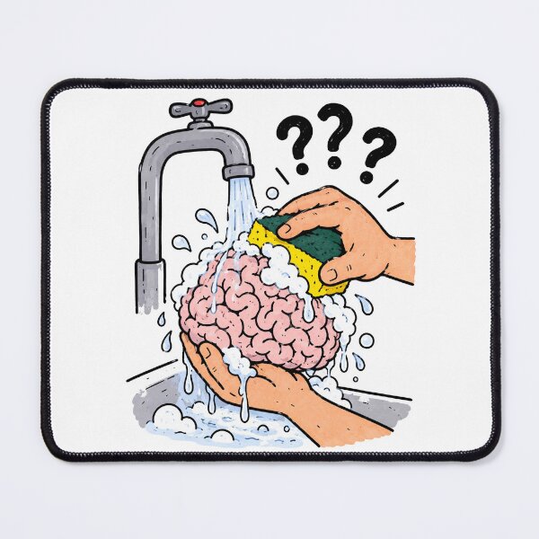 Item preview, Funny Brain Wash Mental Health Humor designed and sold by MonkiFlipp.