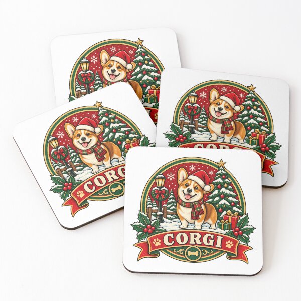 Item preview, Corgi Christmas Shirt – Retro Snowy Pine Badge Design designed and sold by Globalcitytees.