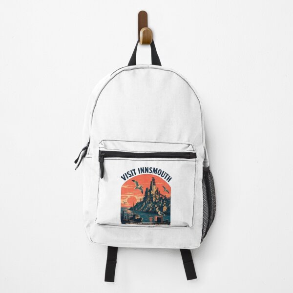 Item preview, Lovecraft Visit Innsmouth Sunset Travel Poster designed and sold by Fenay Designs.