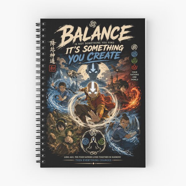 Item preview, Avatar Airbender Elemental Balance Anime Fantasy designed and sold by SilverLook48.