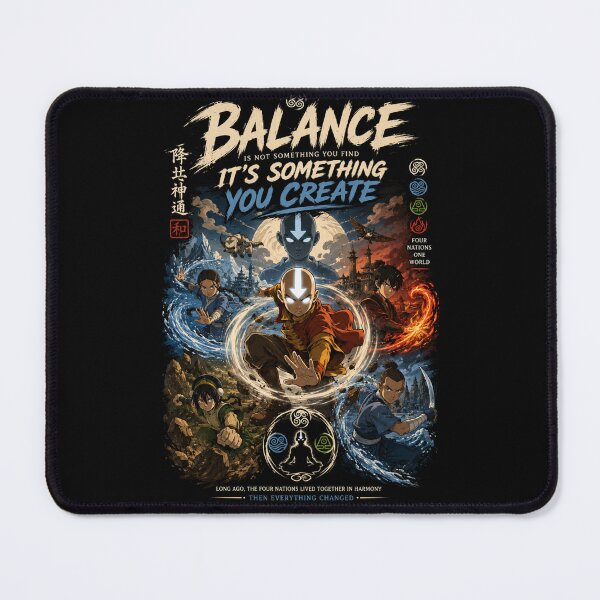 Item preview, Avatar Airbender Elemental Balance Anime Fantasy designed and sold by SilverLook48.