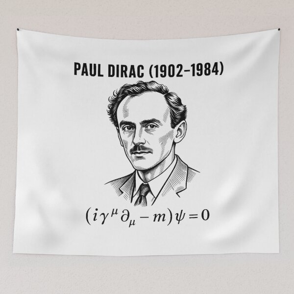 Item preview, Paul Dirac Quantum Equation Blueprint Engraving designed and sold by Art&Fun.