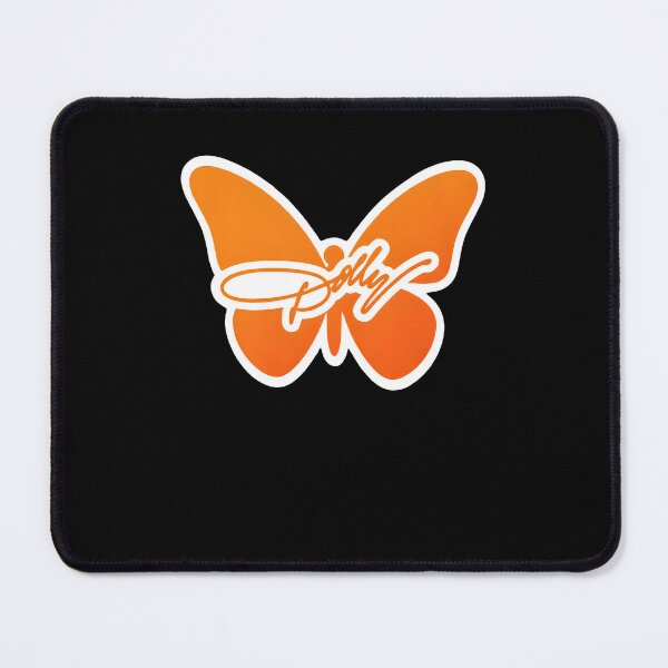 Item preview, Dolly Retro Parton Orange Butterfly Signature Design designed and sold by PixlCrypt.