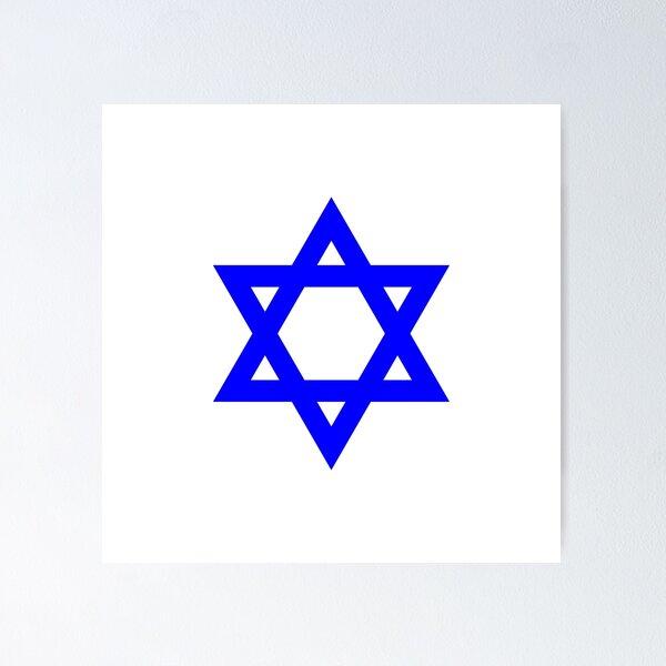 Item preview, Blue Star of David Jewish Symbol designed and sold by pattern-archive.