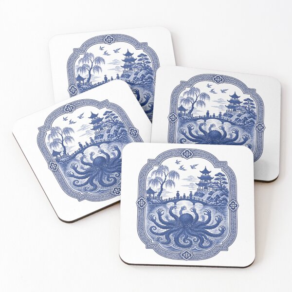 Item preview, Lovecraft Porcelain Garden Meets Deep-Sea Horror designed and sold by Fenay Designs.