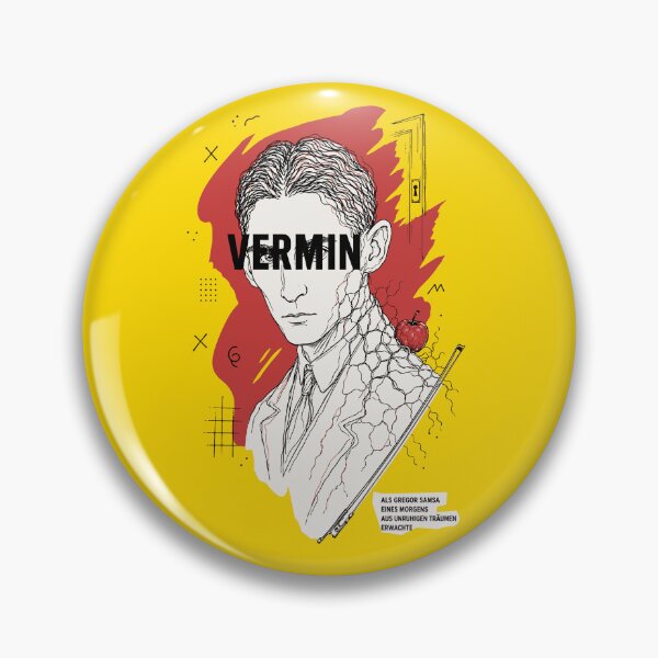 Item preview, Franz Kafka Vermin Literary Portrait designed and sold by Cult Archive.