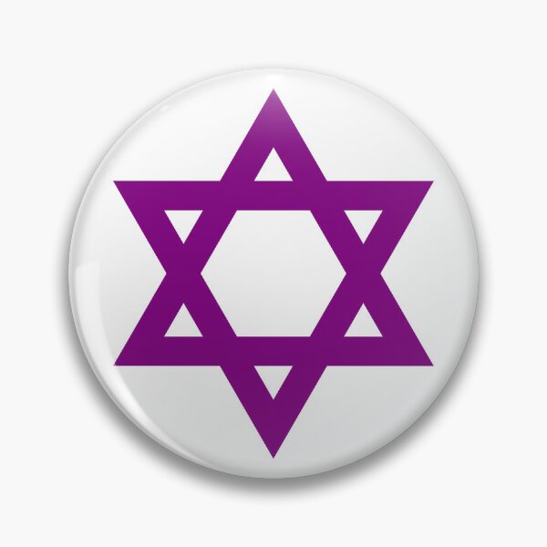 Item preview, Purple Star of David Jewish Symbol designed and sold by pattern-archive.