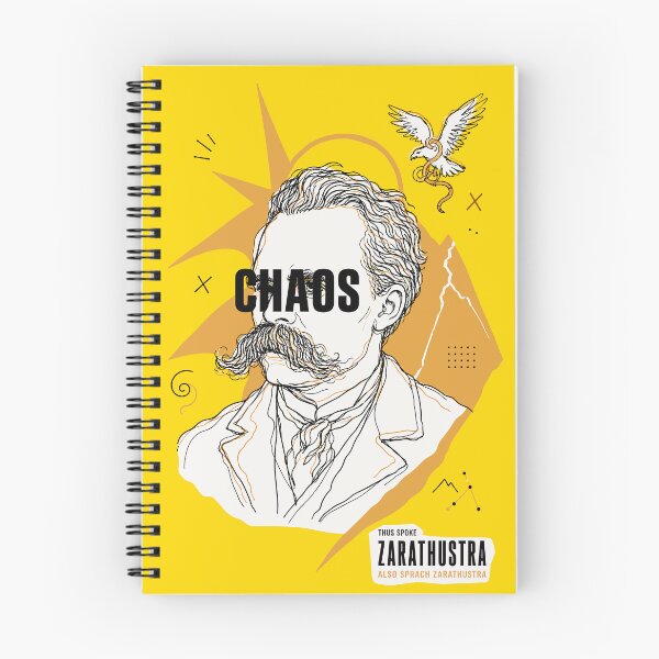 Item preview, Friedrich Nietzsche Chaos Philosophy Portrait designed and sold by Cult Archive.